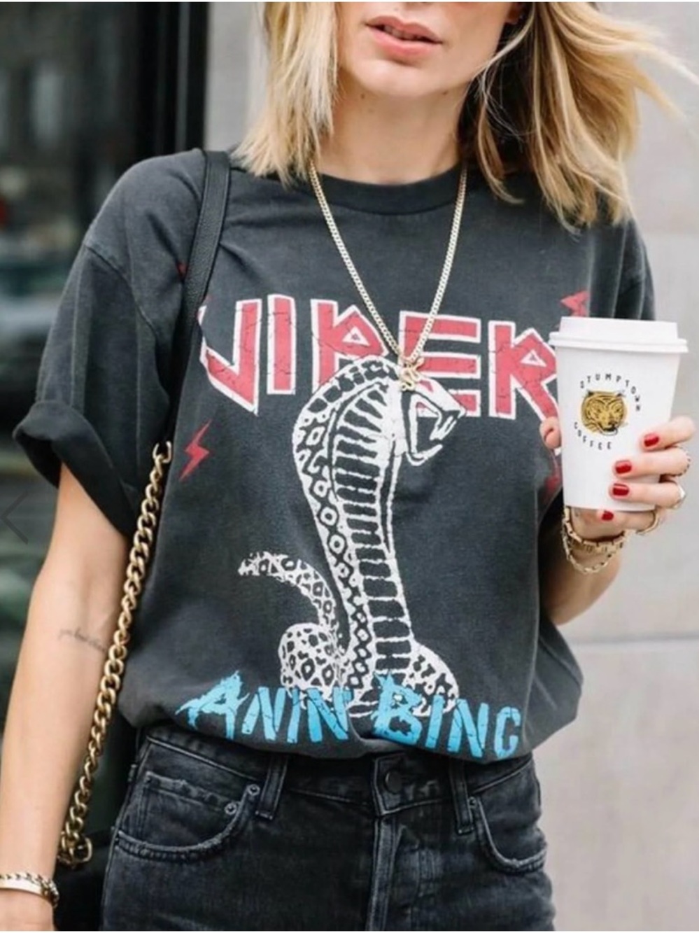 Anine Bing Rare Viper Shirt